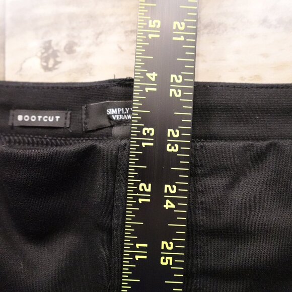 Simply Vera Vera Wang Bootcut Pants Women’s XXL Black Stretch Comfort 31" Inseam - Picture 5 of 10